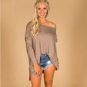 💙 🟦 Taupe Tunic